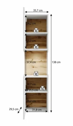 Meubella Vitrinekasten^Asilento