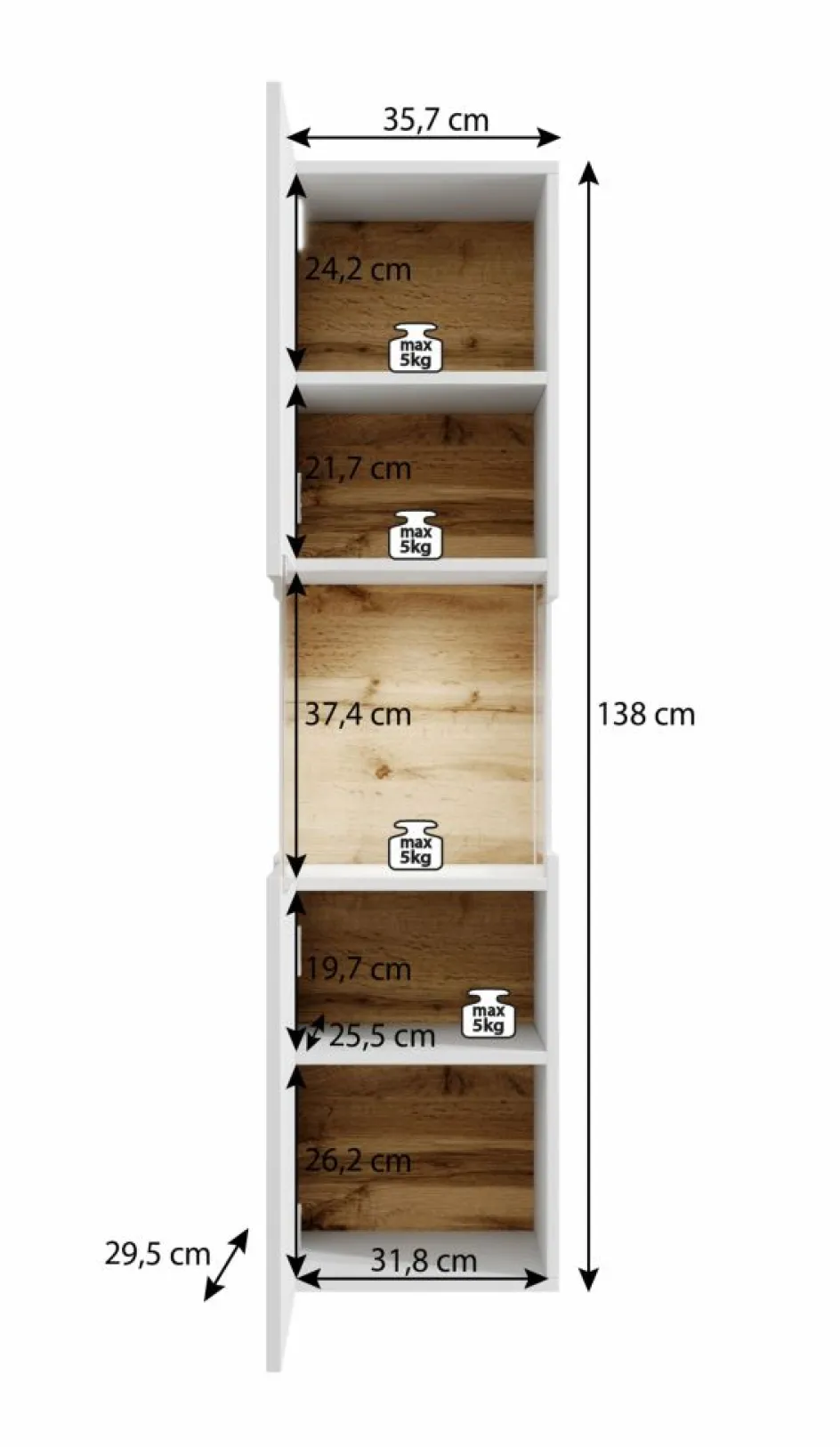 Meubella Vitrinekasten^Asilento