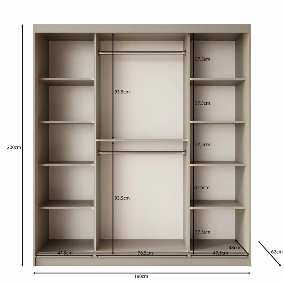 Meubella Kledingkasten^Bunaro