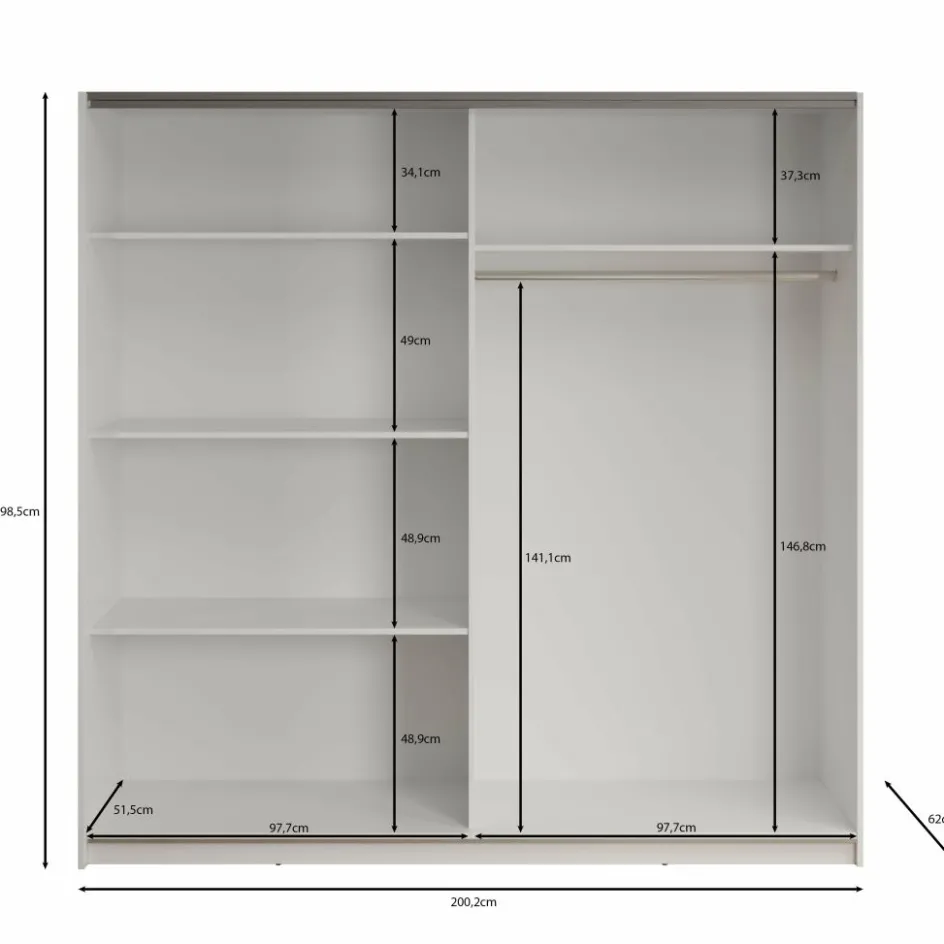 Meubella Kledingkasten^Deliryon