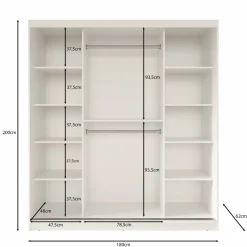 Meubella Kledingkasten^Fessaro- Kledingkast