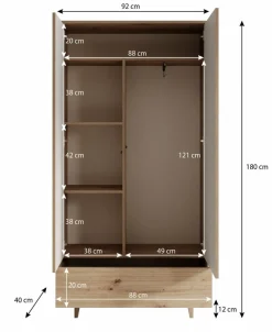 Meubella Kledingkasten|Kledingkasten^Fuzeta