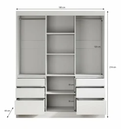Meubella Kledingkasten^Henry