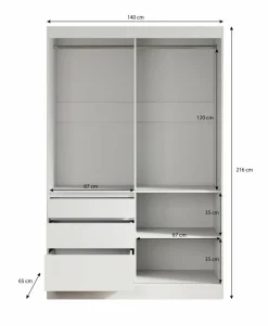Meubella Kledingkasten^Henry