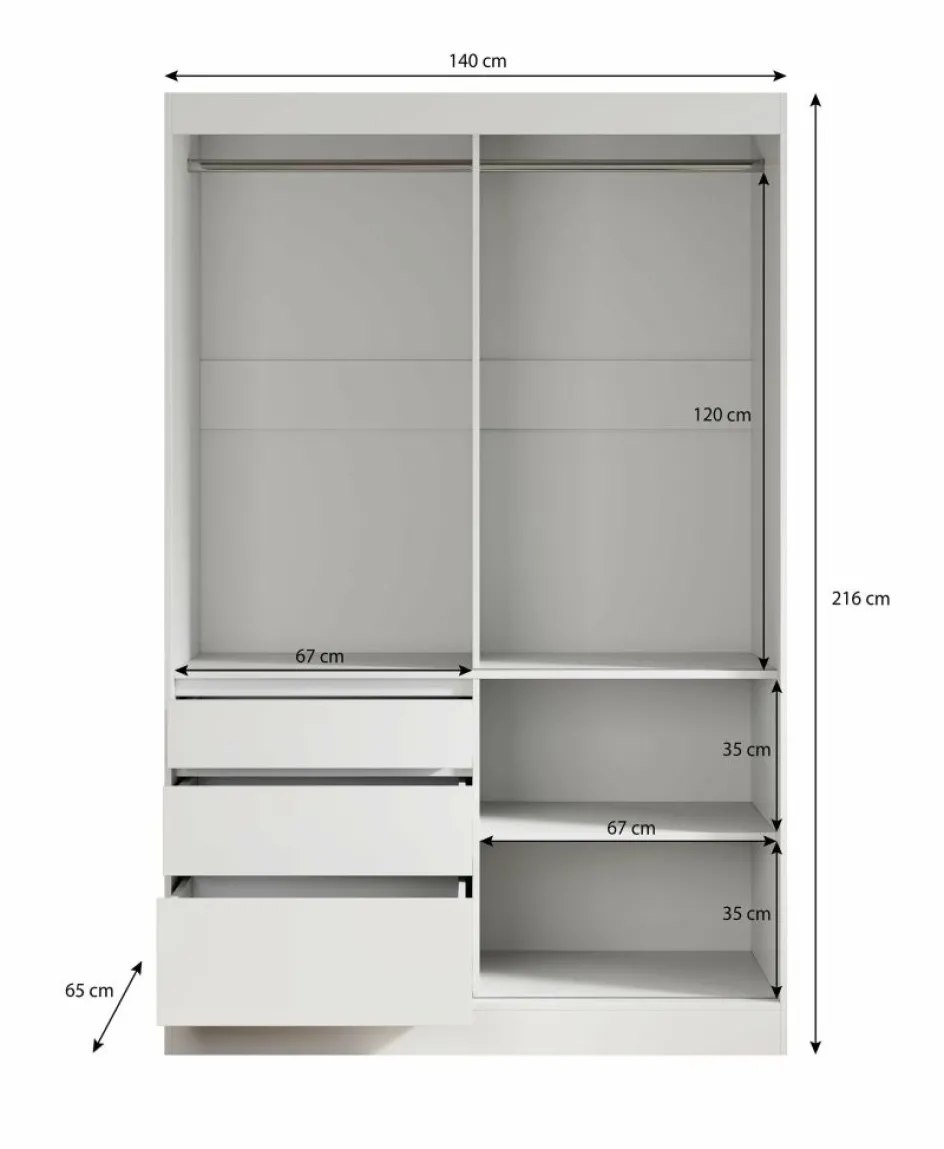 Meubella Kledingkasten^Henry