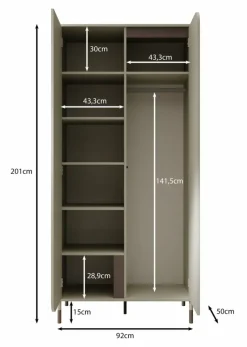 Meubella Kledingkasten|Kledingkasten^Hill