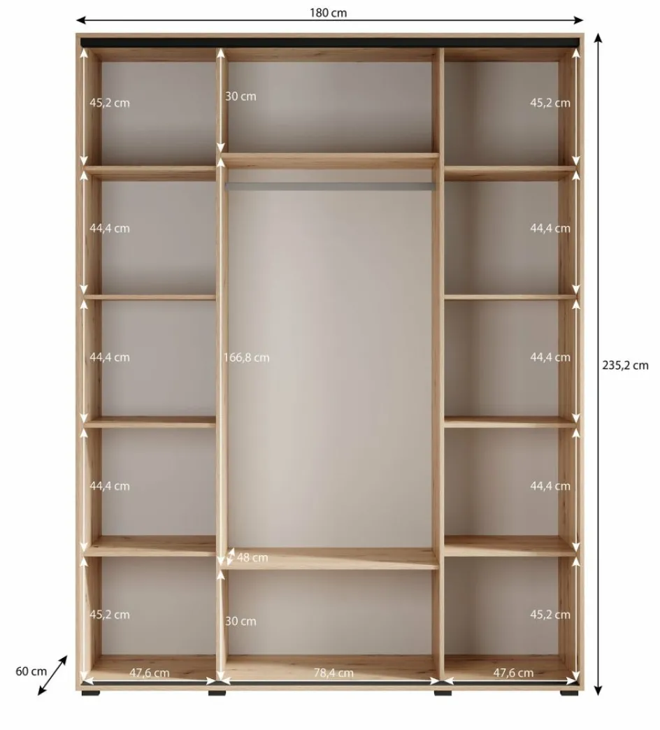 Meubella Kledingkasten^Leandro
