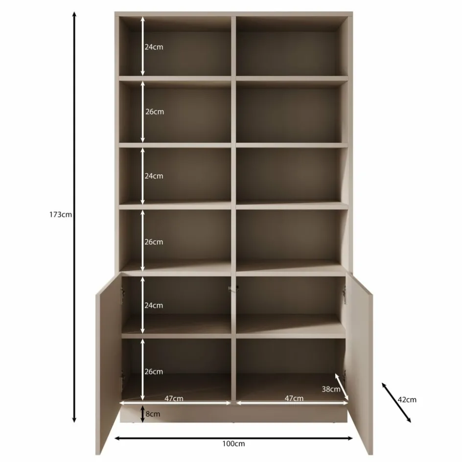 Meubella Boekenkasten|Boekenkasten^Lucera