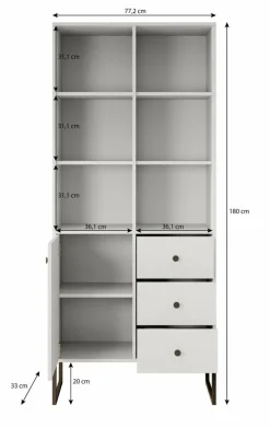 Meubella Boekenkasten|Boekenkasten^Lyndall
