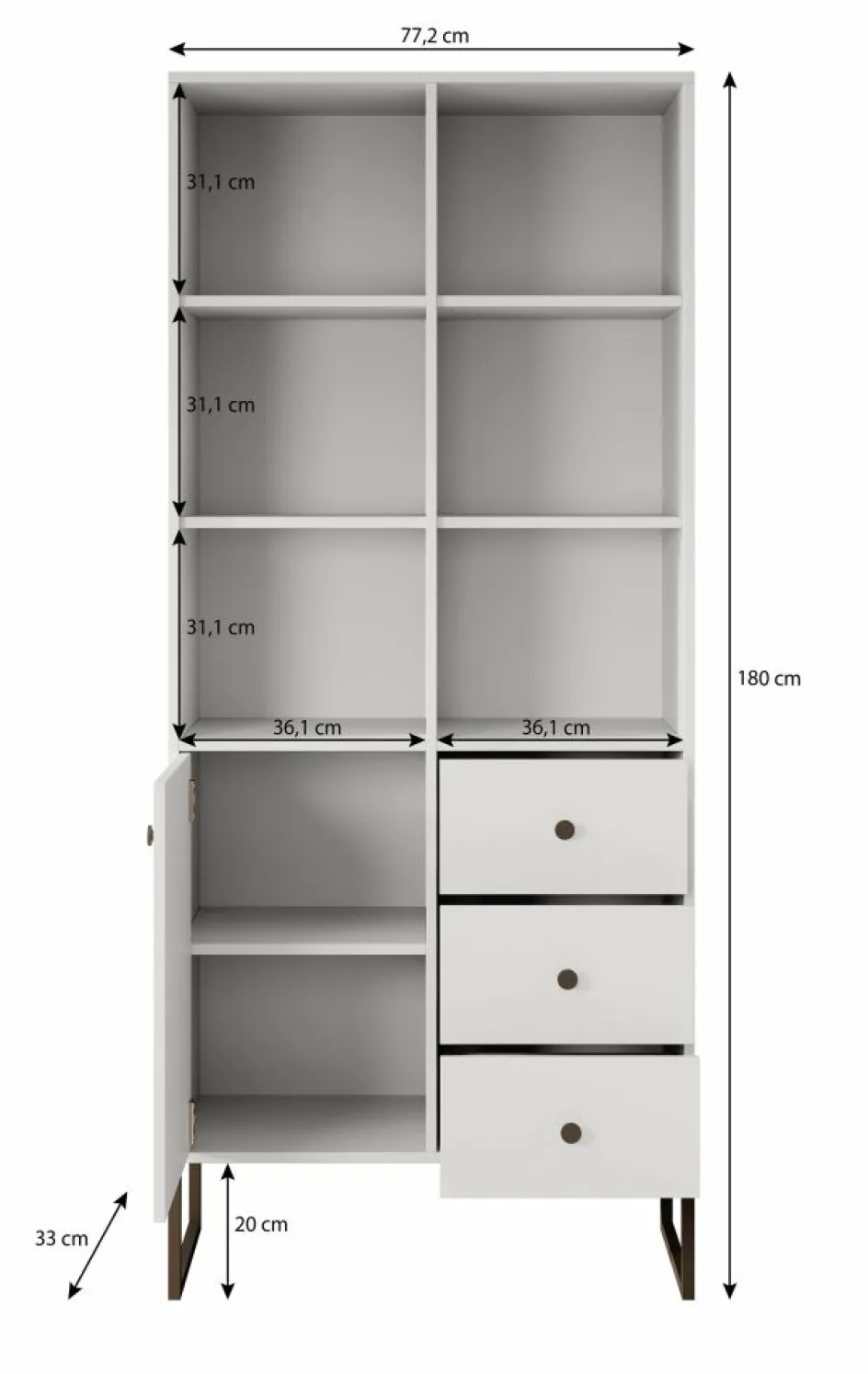 Meubella Boekenkasten|Boekenkasten^Lyndall