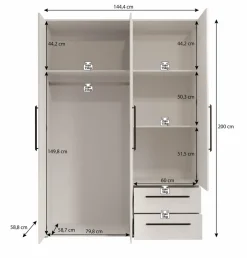 Meubella Kledingkasten^Mayen