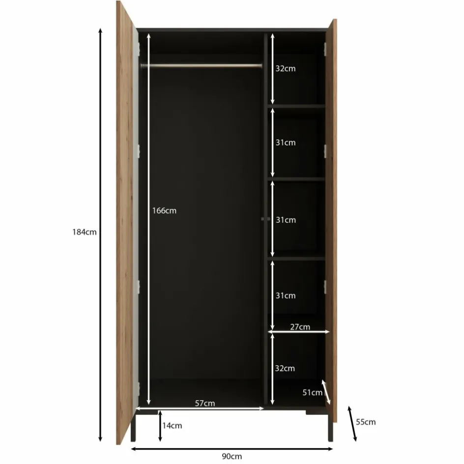 Meubella Kledingkasten|Kledingkasten^Molina