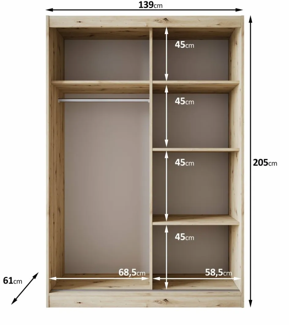 Meubella Kledingkasten^Olly