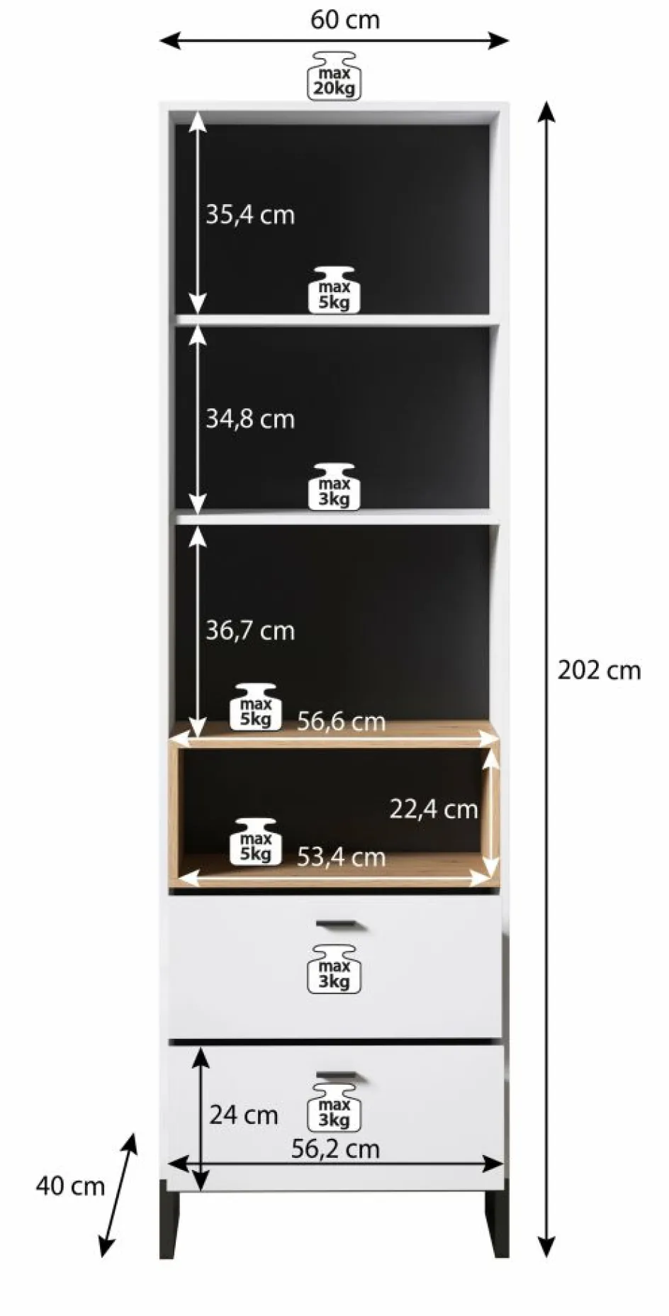 Meubella Boekenkasten|Boekenkasten^Ozzy