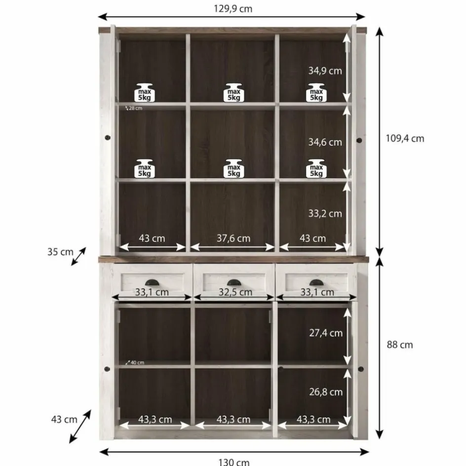 Meubella Buffetkasten^Parello 7