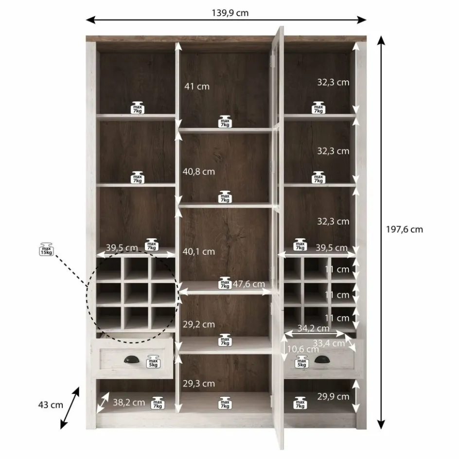 Meubella Buffetkasten^Parello 9