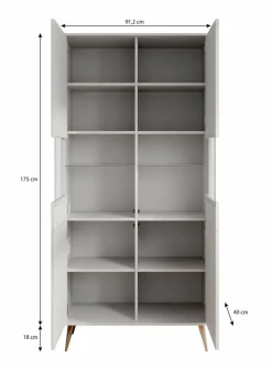 Meubella Vitrinekasten^Winq